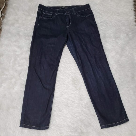 Joe's Jeans Ankle Visionaire Dark Wash White Stitching, waist 28 - Picture 6 of 6